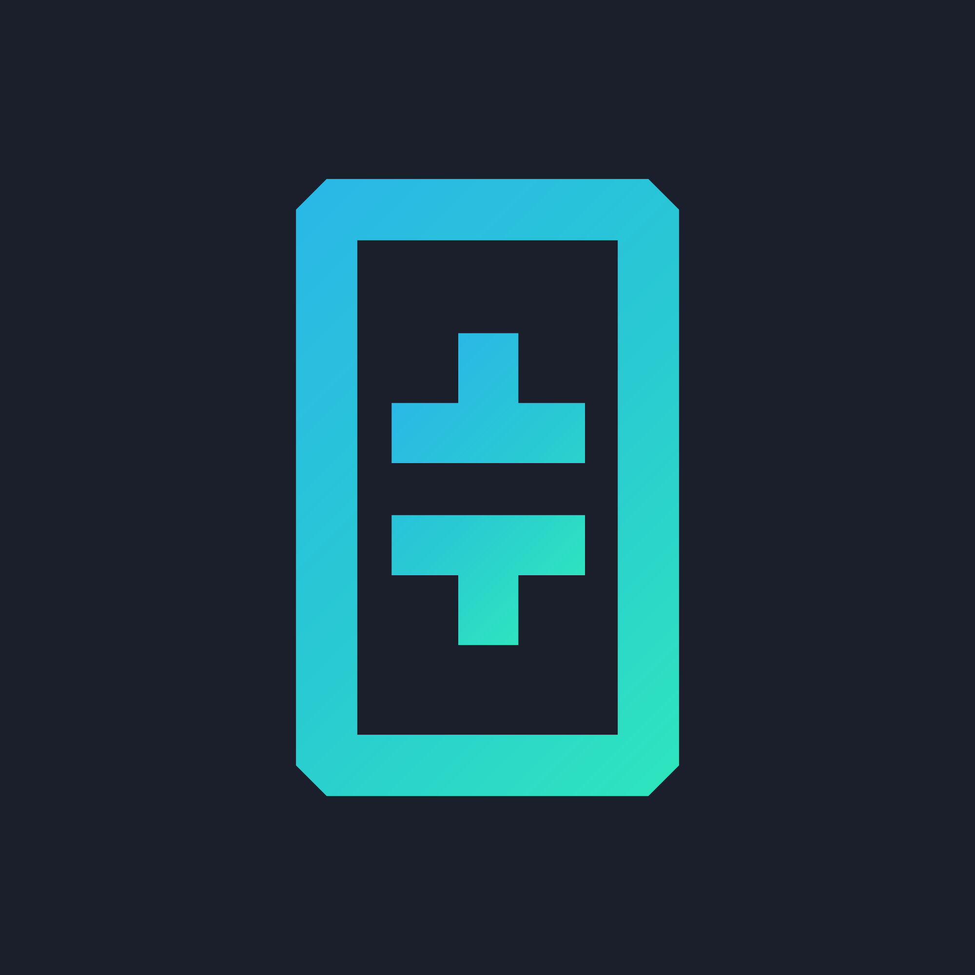 ThetaNetwork logo dark box with teal battery shape